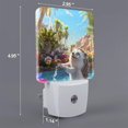 thumbnail image 2 of Fuzoiu Playful Hedgehog Forest Pond Print Dusk to Dawn LED Night Light with Light Sensor, Energy-Efficient Touch-Safe Night Lamp for Home, Office, and Kids' Rooms-UK, 2 of 7