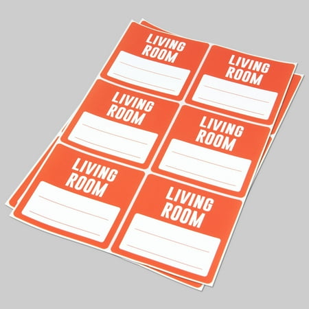 living room stickers 3 x 3 inch 6 labels per sheet 100 sheets