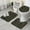 Black Cartoon Dinosaurs, variant on Black Cartoon Dinosaurs Pattern Bathroom Rugs Sets 3 Piece,Toilet Cover Set,Absorbent Non Slip Bathroom Mats Sets with U-Shaped Contour Rug Toilet Rug Set