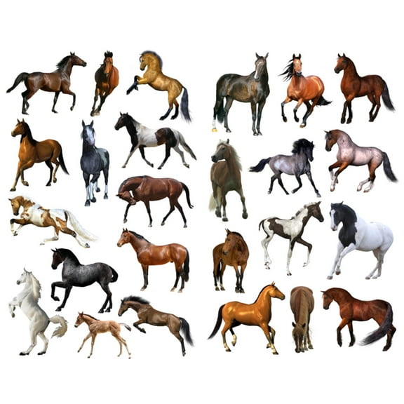 Steed Galloping Horse Aesthetic Sticker Pre-cut Cute Diary Travel Paper Journal Stickers Scrapbooking Stationery Sticker Flakes Art Supplies