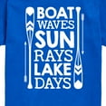 thumbnail image 3 of Instant Message - Lake Days Quote - Toddler & Youth Short Sleeve Graphic T-Shirt, 3 of 6