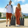 thumbnail image 3 of LIFERECORD Carry-On Luggage, 24 inch Hard Shell Rolling Suitcase for Travel Expandable Lightweight with Spinner Wheels TSA Lock, 3 of 7