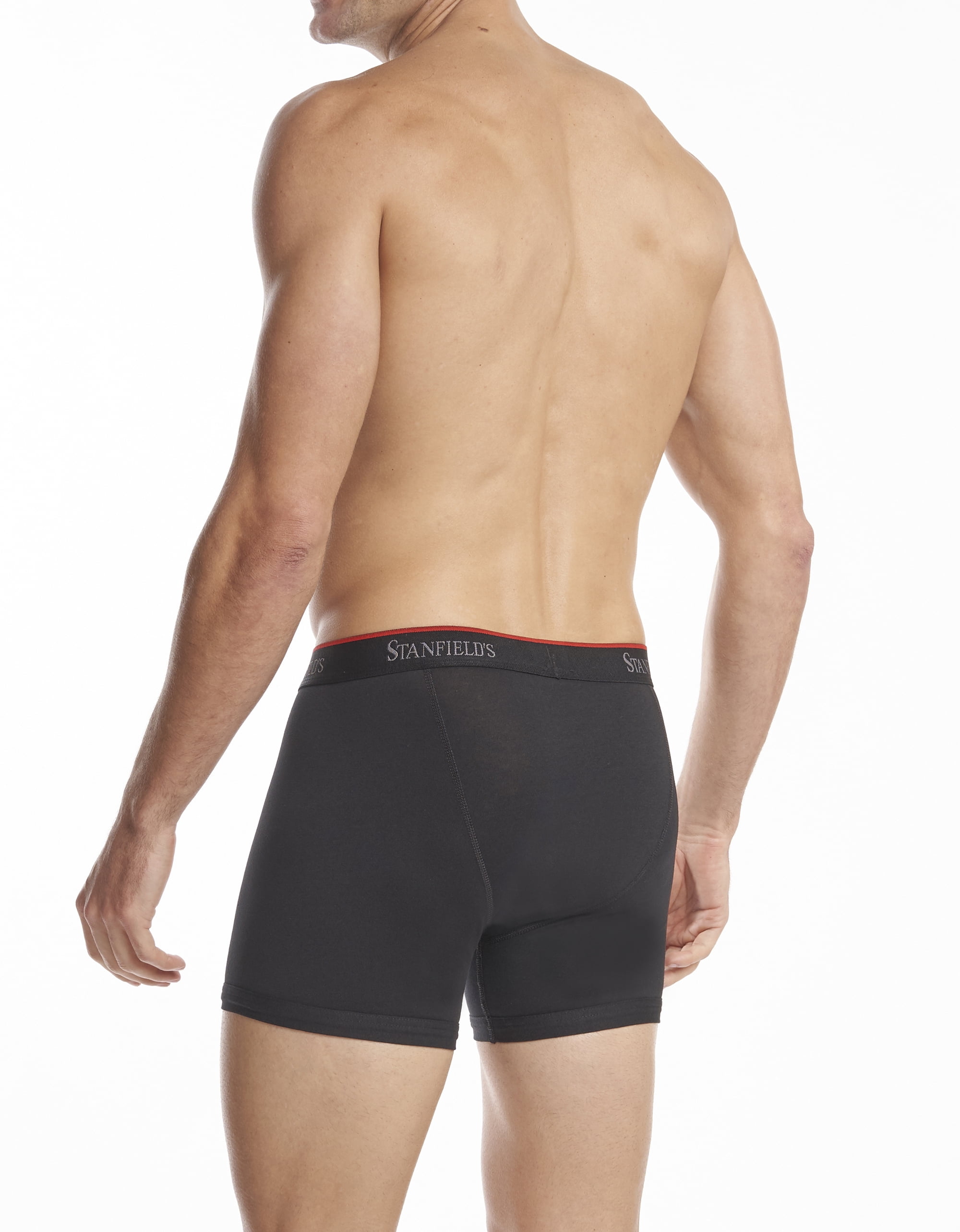 Stanfield's 2-Pack Adult Mens Cotton Stretch Boxer Briefs, Sizes S-5XL