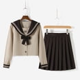 thumbnail image 5 of Traje de marinero de té con leche estilo académico Primavera y otoño uniforme escolar jk de manga larga conjunto, 5 of 5