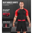 thumbnail image 2 of Exxact Sports MMA Shorts, IBJJF Ranked No Gi BJJ Jiu Jitsu Shorts for Men, Boxing, Cross Training & Grappling Shorts (Red, AL), 2 of 7