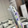 thumbnail image 5 of for Samsung Galaxy S25 Ultra Case with Pressed Real Flower, Women Girls Cute Glitter Aesthetic Floral Pattern Slim Soft TPU Bumper Shockproof Phone Cover for Galaxy S25 Ultra, White/Purple, 5 of 14