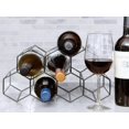 thumbnail image 3 of Soporte para Botellas Vino, Estante de Vino Moderno de Metal, 3 of 6