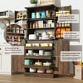thumbnail image 6 of ANPOO 71''Tall Farmhouse Kitchen Pantry Cabinet, 7 Layers Storage Cabinet, 3 Drawers, 6 Hanging Shelves, Adjustable Shelves, Versatile Large Rustic Cabinet for Kitchen, Dining Room, Living Room, 6 of 8