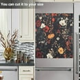 thumbnail image 3 of Yayeee Magnetic Dishwasher Cover for The Front Decoration Home Kitchen Machine Sticker Protector, Black Floral Pattern, 3 of 6