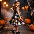thumbnail image 7 of ATOGUTA Kids Dresses Girls Sleeveless A Line Halloween Dress Flowy Tween Girl Party Dresses, Size 4T-14, 7 of 7