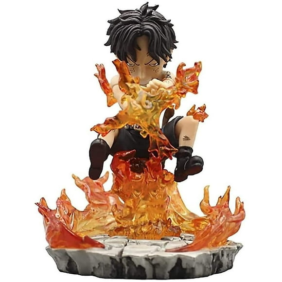 Pop One Piece Ace Anime Action Figure Character Collectible Model Statue Toys Pvc Figures Desktop Ornaments