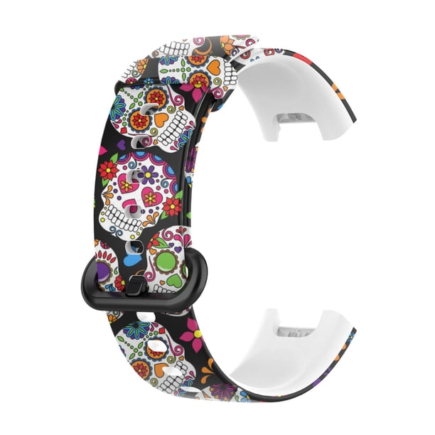 Correa de repuesto con estampado de silicona compatible con Xiaomi Mi Watch Lite y Redmi Watch Lite.