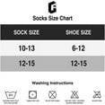thumbnail image 6 of Men's Athletic Cushion Crew Socks 5 Pack XL 13-15, 6 of 6