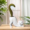 thumbnail image 3 of Maceta suculenta con forma de gato de cerámica maceta de flores con animales s para decoración interior del hogar, 3 of 4