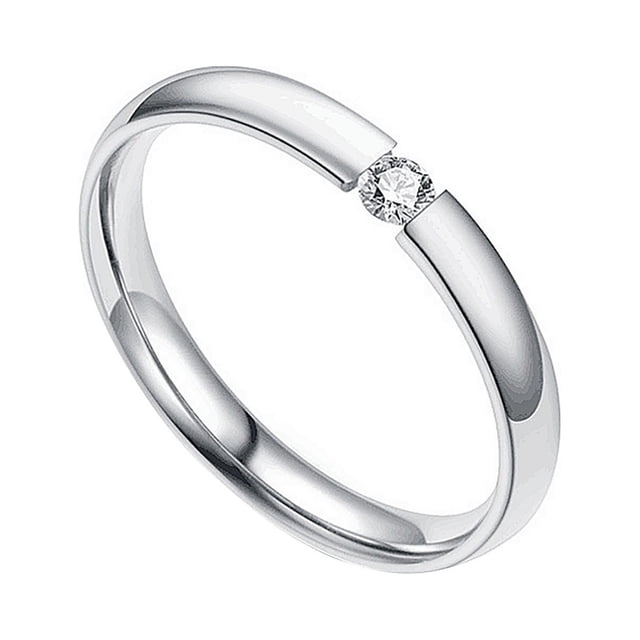 Fashion Couple Ring Stainless Steel Ring Valentines Day Jewelry Gift
