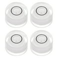 thumbnail image 1 of Unique Bargains 4 Packs Round Bubble Level 10x6mm Mini Circular Bullseye Spirit Levels for Leveling Camera Tripod Telescope, White, 1 of 6