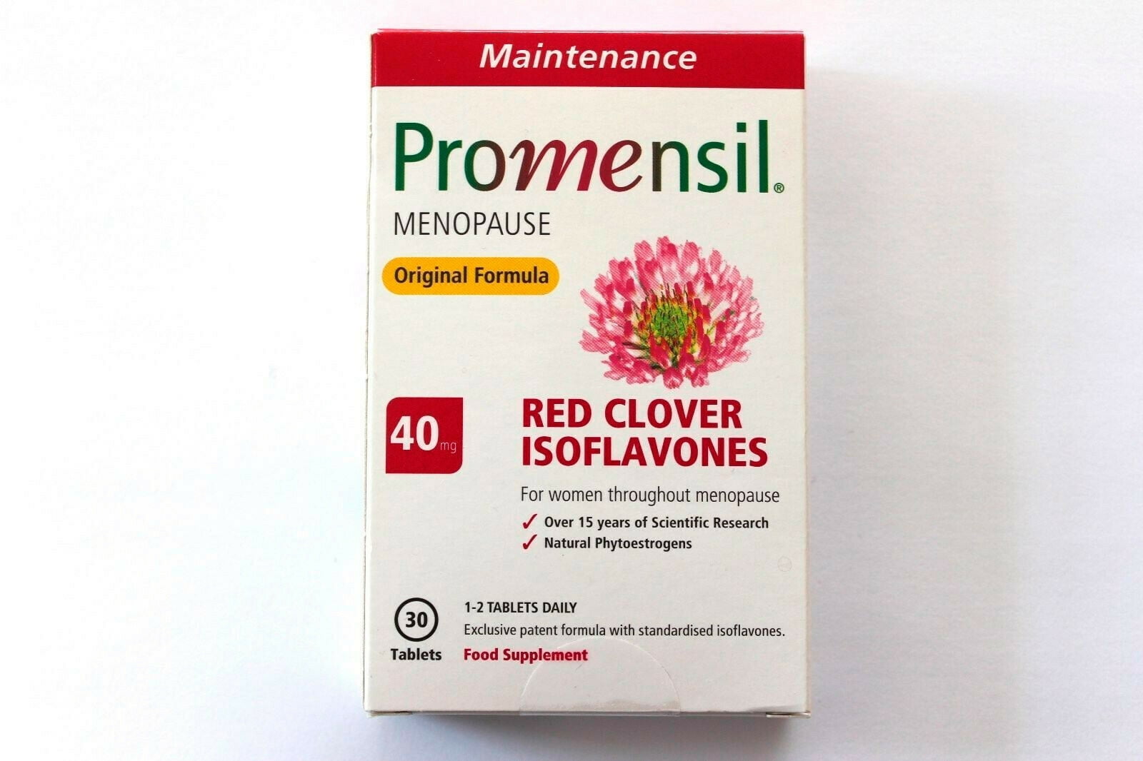 Promensil Menopause Original Maintenance Red Clover 40mg ( 30 Tablets )