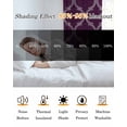 thumbnail image 5 of Dark Purple Moroccan Blackout Curtains for Bedroom/Living Room, Thermal Insulated Kitchen Curtains, Country Abstract Quatrefoil Lattice Grommet Darkening Window Treatment Drapes 27.5"x39"x2, 5 of 8