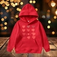 thumbnail image 2 of Byoo Valentine's Day Sweatshirts for Teen Girl Heart Print Pocket Long Sleeved Hoodie Sweatshirts Soft Sport Top, 2 of 7