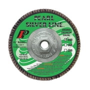 Pearl Abrasive MAX454ZTH 4-1/2" by 5/8-11" 40 grit Maxidisc, Flap Disc (hubbed), Pack of 10