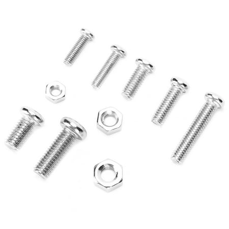 

Tebru 200Pcs Nickel Plating Screw Nut Set M3 For Classified Instruments