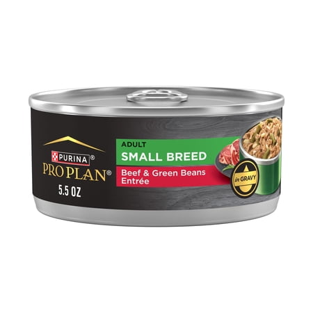Purina Pro Plan Complete Essentials Adult Small Breed Beef & Green Beans Entree in Gravy Wet Small Dog Food, 5.5 oz., Case of 24