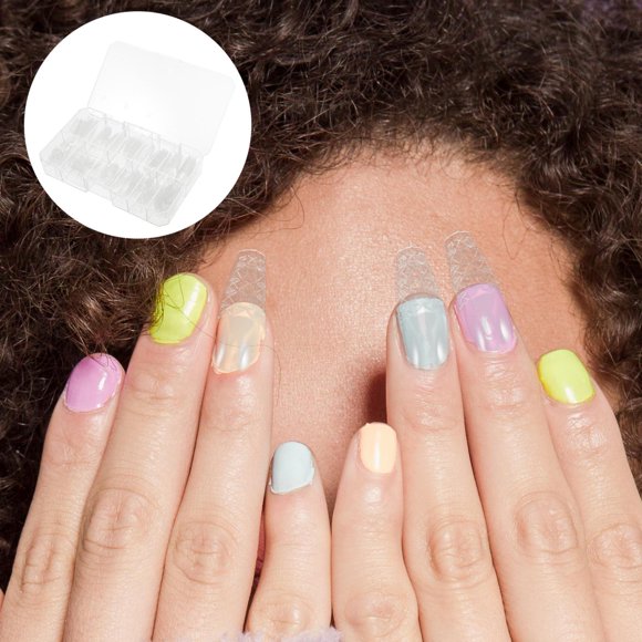 BEADCEST 120Ud Kit De Postizas Transparentes Para Con Accesorios Y Esmalte Personalizado