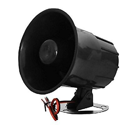 xinfly 1-tone 15w 12v wired alarm siren horn outdoor with bracket for home security protection system