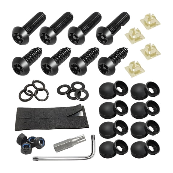 ZHZFKQ 2026 New Anti Theft Auto Security License Plate Screws Accessories Screw for Car Security,License Plate Installation,Anti Theft,Auto Maintenance,Vehicle Use