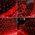 thumbnail image 5 of LED Net Mesh String Fairy Lights 200 LEDs, 6.56 Ft x 9.84 Ft,8 Modes, Red Outdoor Transparency String Lights Waterproof Halloween Decorative Lights for Christmas Tree, Holiday, Party, Wedding, Red, 5 of 7