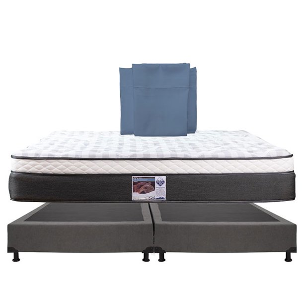 Colchón King Size + Box + Sábanas Spring Air United