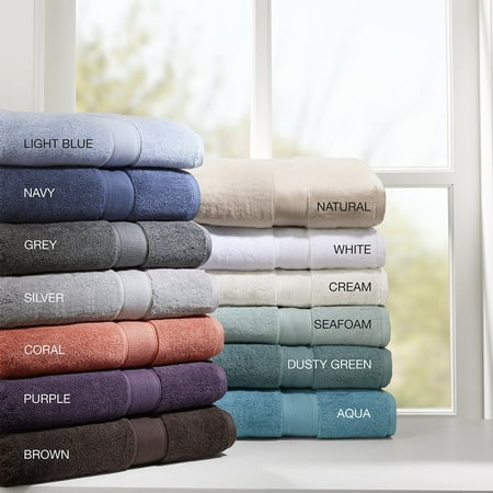 - 800GSM 100% Cotton 8 Piece Towel Set Grey See below, Update your bath linen and give the bathroom a fresh look with Madison Park Signature 800GSM Cotton.., By Madison Park