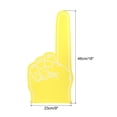 thumbnail image 2 of Uxcell Giant Foam Finger 18 Inch, EVA DIY Blank Foam Hand Cheerleading Fingers for Celebration Sports Games Party, Yellow, 2 of 5