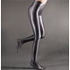 thumbnail image 2 of Medias de satén brillantes opacas brillantes para mujeres de talla grande, gris oscuro, 2 of 5