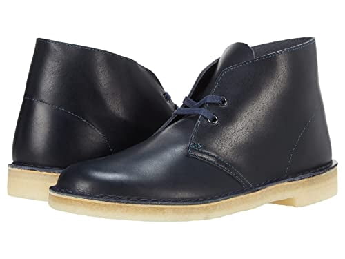 Clarks Desert Boot Navy Leather 10.5 D 