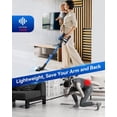 thumbnail image 4 of Homadio V50 Cordless Vacuum Cleaner, 45-Min Runtime, Powerful Suction, Pet Hair Removal, Lightweight Stick Vacuum for Home Cleaning, 4 of 8