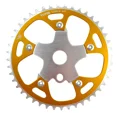 thumbnail image 2 of WFS Pulsar Chainring w/ Spider Sprocket 44T 1/8" 110mm Old School BMX , Gold # WFS3083, 2 of 6