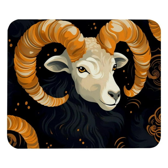 Aries Mouse Pad, Rubber Base Computer Mouse Pads for Wireless Mouse