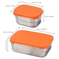 thumbnail image 4 of 2 Pcs Bol Alimentaire Portable Bol en Acier Inoxydable Bol de Service Alimentaire Bol en Métal Scellé, 4 of 9