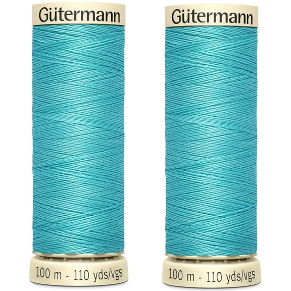 Gutermann Sew-All Thread 110yd, Crystal Blue, 2-pack