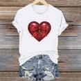 thumbnail image 1 of Nuoqisi T-Shirts Graphiques Mignons avec Nœud pour Femmes de la Saint-Valentin, T-Shirt Décontracté à Imprimé, Col Rond, T-Shirt d'Été à Manches Courtes, Hauts Tendance, T-Shirt Esthétique Chic, Hauts Tee Esthétiques, T-Shirt Rose avec Nœud, T-Shirt Girly, 1 of 6