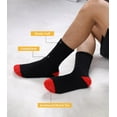 thumbnail image 5 of NANAhuang Mens Fuzzy Socks Soft Cozy Slipper Fluffy Socks Winter Warm Microfiber Plush Sleeping Socks 5 to 6 Pairs, 5 of 6