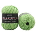thumbnail image 2 of Xoxingysm Acrylic Yarn,Crochet Yarn,1Pc Chunky Colorful Hand Knitting Milk Cotton Knitting Crochet Blended Cotton C, 2 of 2