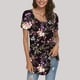 thumbnail image 1 of Fiudx Ofertas de La Semana Blusa Holgada de Manga Corta con Cuello Redondo Informal Estampada a La Moda para Mujer, 1 of 6