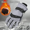 thumbnail image 3 of Betivan Men's Couple Style Winter Ski Gloves Windproof Waterproof Cold Resistant Heavy Duty Fleece Lined Thick Warm Outdoor Cycling Riding Snowboarding Gloves, 3 of 8