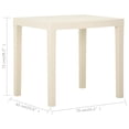 thumbnail image 5 of vidaXL Garden Table White 79x65x72 cm Plastic, 5 of 5