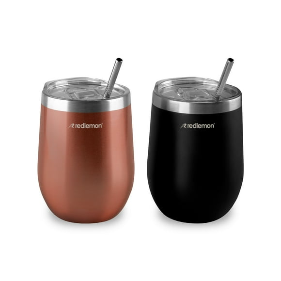 Vaso Térmico Redlemon Termos para Café Vino Cerveza Acero Inoxidable 2 Pz