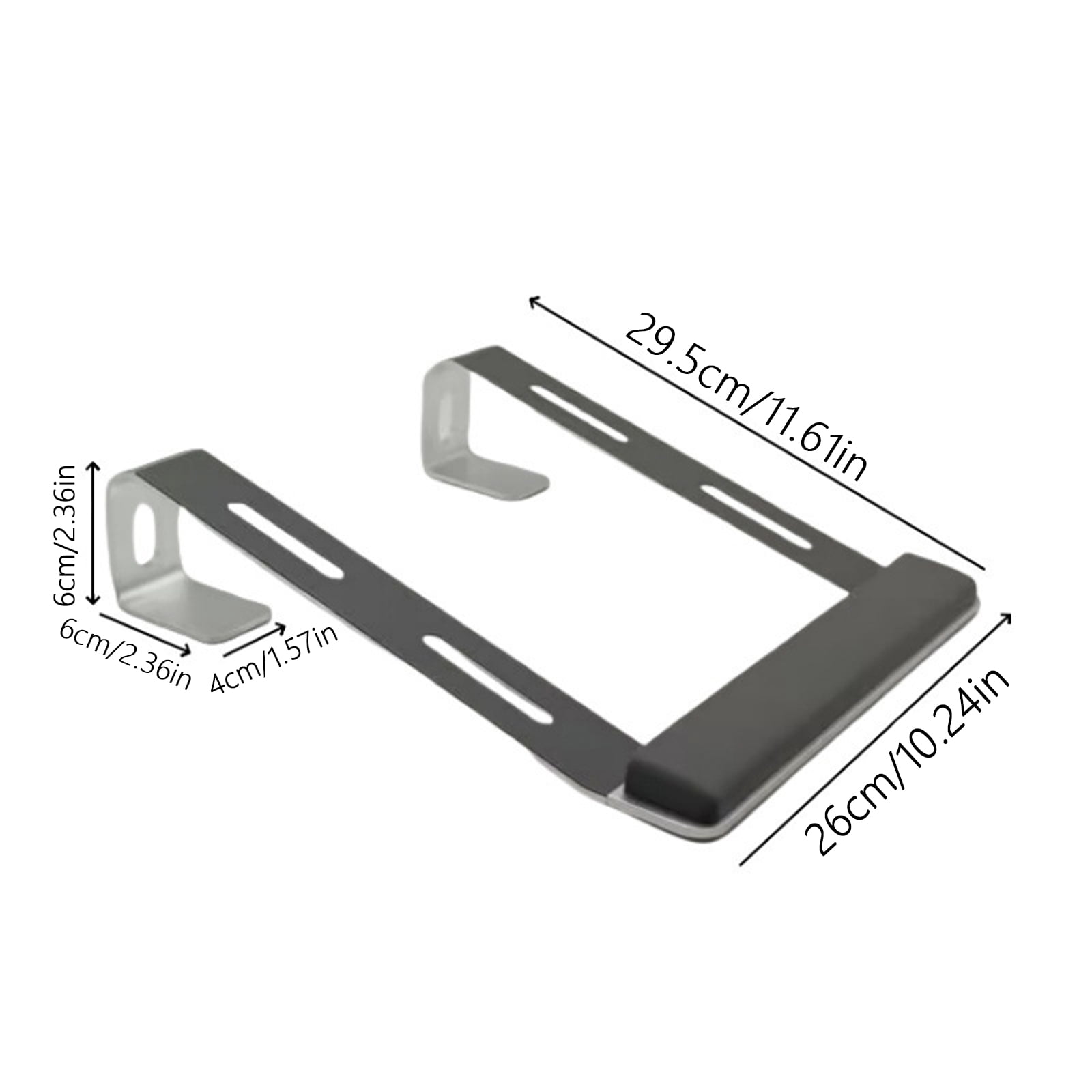 Laptop Stand for Desk Aluminum Computer Risers with Wrist Rest Pad Laptop Mount Heavy Stable Laptops Holder for Notebooks