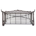 thumbnail image 2 of SAFAVIEH Abner Outdoor Patio Wrought Iron Garden Bench, Rustic Brown, 2 of 7