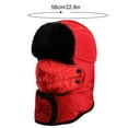 thumbnail image 4 of Winter Balaclava Hat for Men Women, Thermal Face Ski for Cold Weather, Windproof Ear Neck Protection for Outdoor Sports(Red), 4 of 4